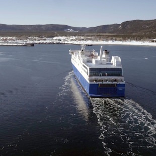 Ferry between Gaspésie and Côte-Nord